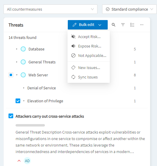 Applying Filters and Performing Bulk Actions on Threats and ...