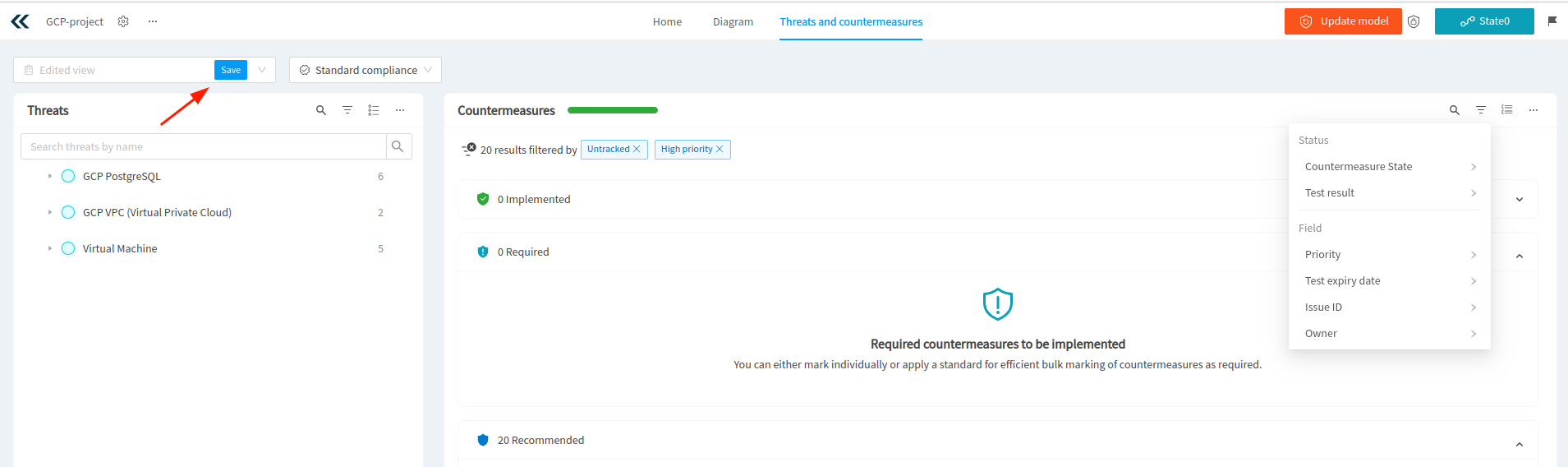 How to Manage Custom Views in Countermeasures
