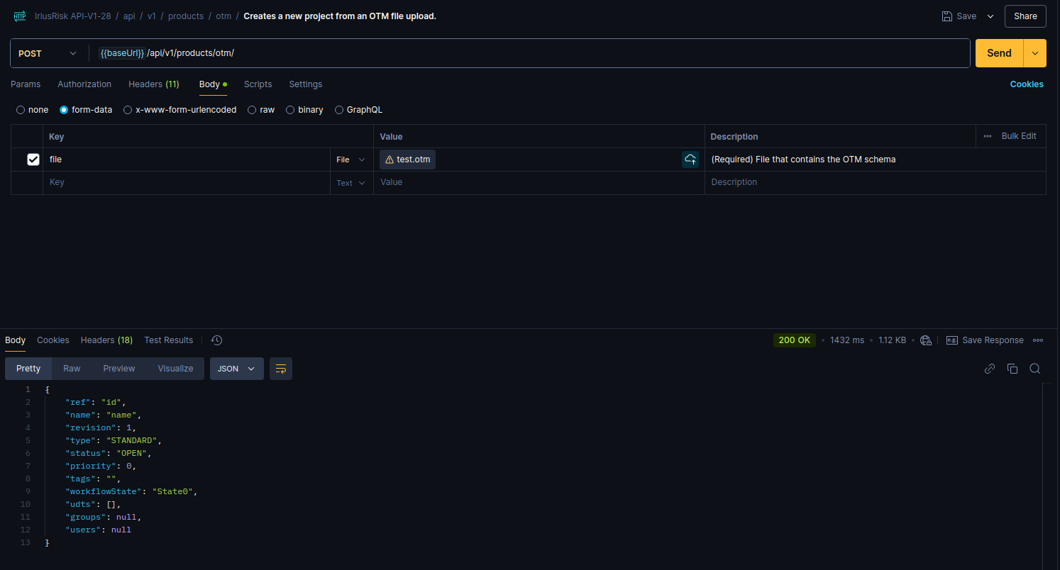 Creating Threat Models Via API - Using OTM