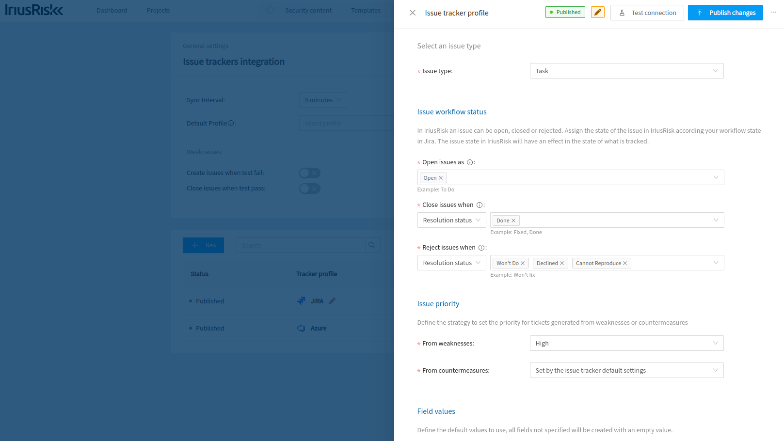 Configuring and Using Issue Tracker Profiles