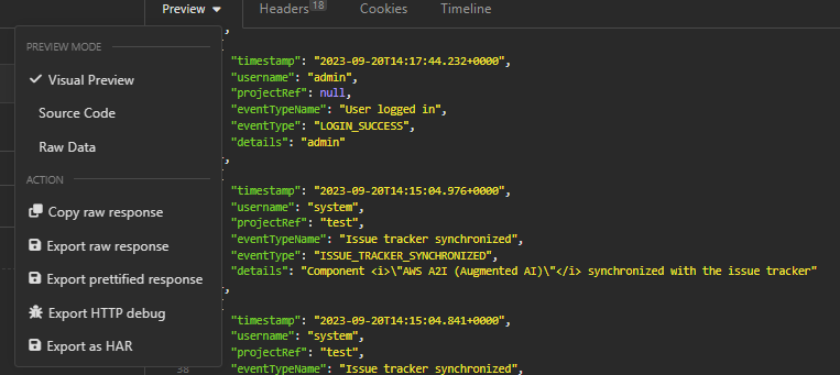 Use Case: Exporting Audit Log Data