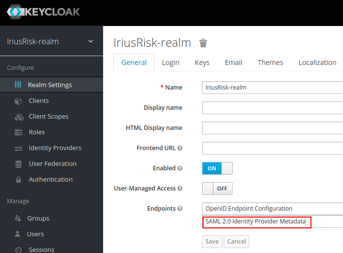 SAML use case: Keycloak as Identity Provider