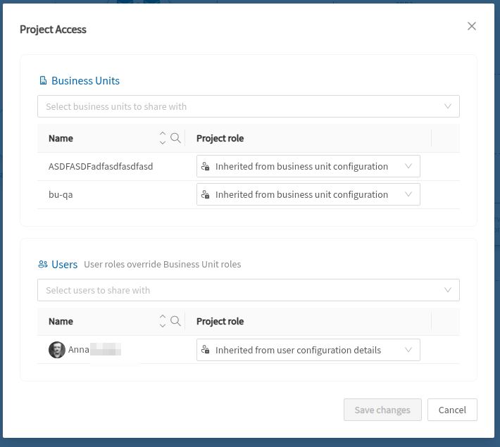 Assigning Global and Project Roles